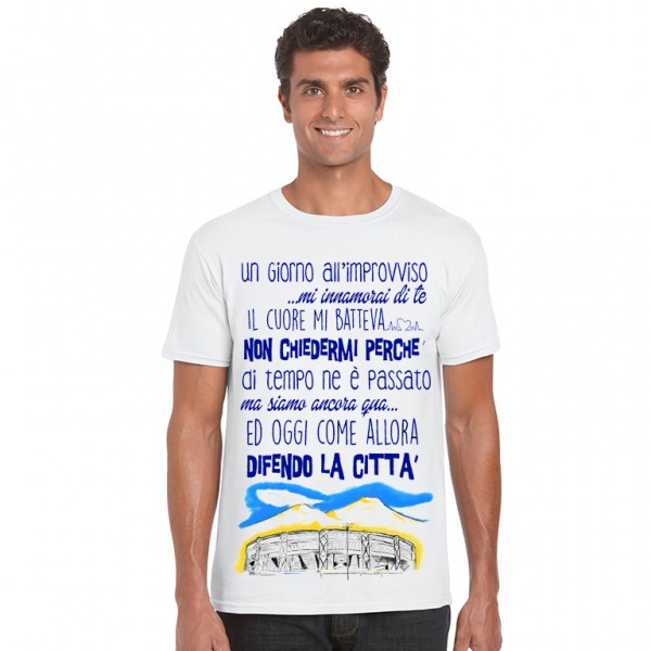 T-shirt Napoli con sfondo San Paolo