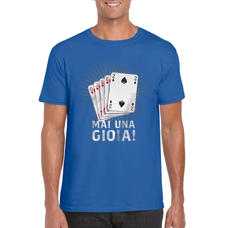 T-Shirt Donna 'Mai Una Gioia' – Settantallora – Maglietta Ironica E Divertente In Cotone